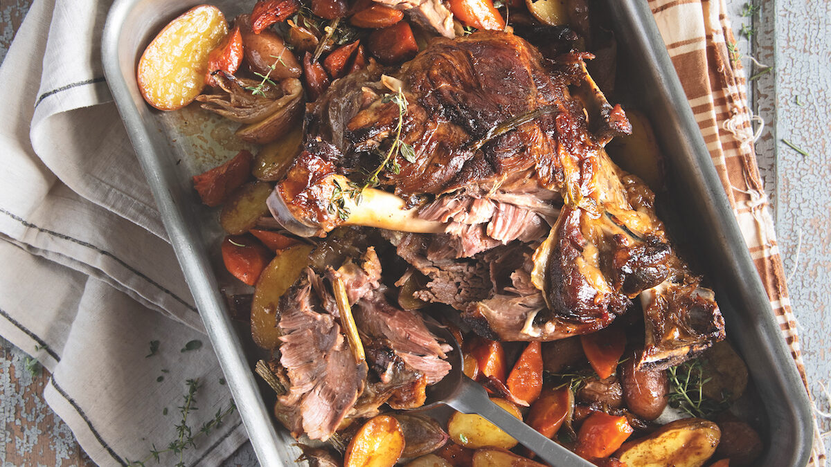 Agnello al forno cotto sette ore