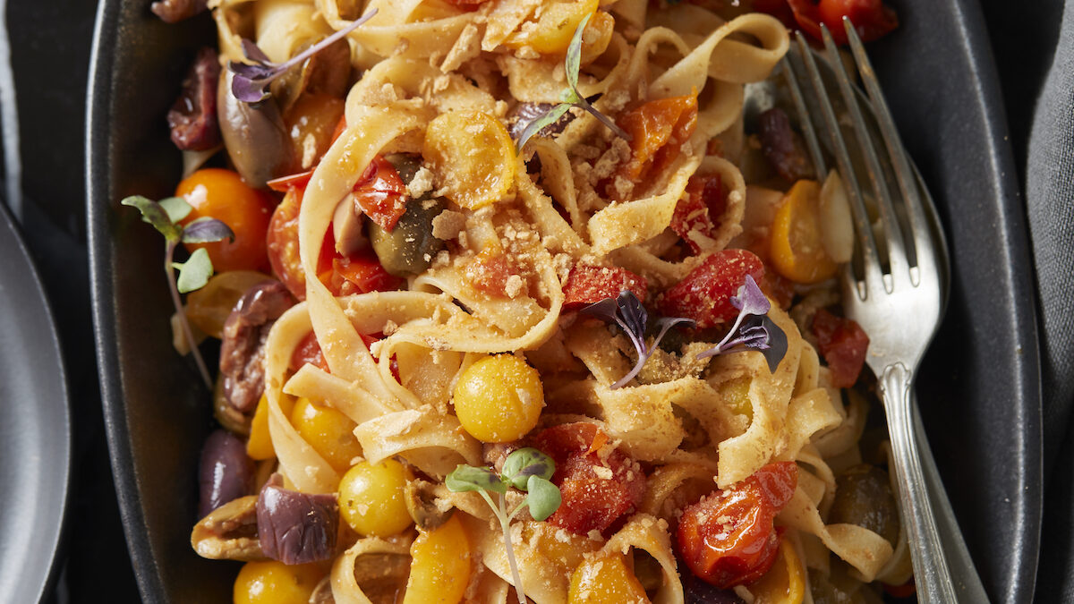 Tagliatelle di grano duro stile stroncatura alla calabrese