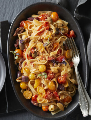 Tagliatelle di grano duro stile stroncatura alla calabrese
