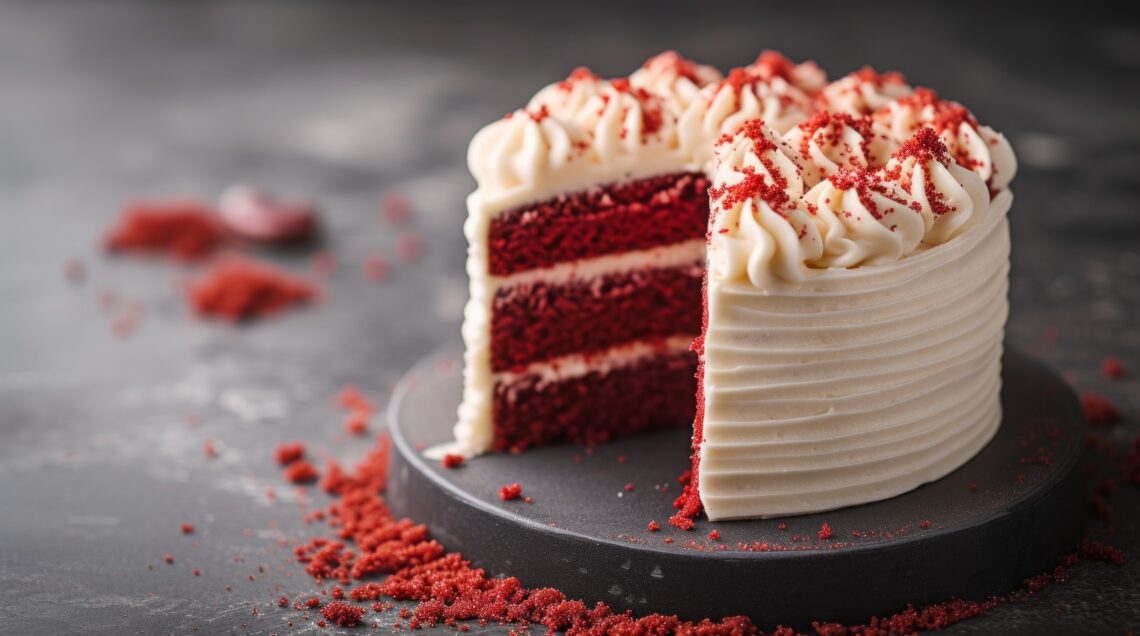 A classic Red Velvet Cake