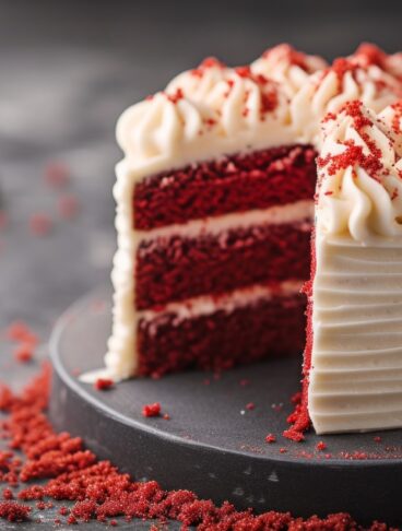 A classic Red Velvet Cake