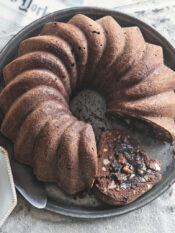 Tunnel of fudge cake