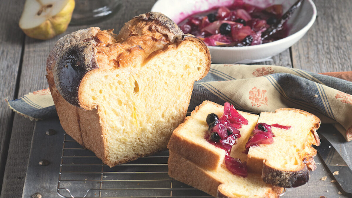 Brioche a lievitazione ritardata con composta