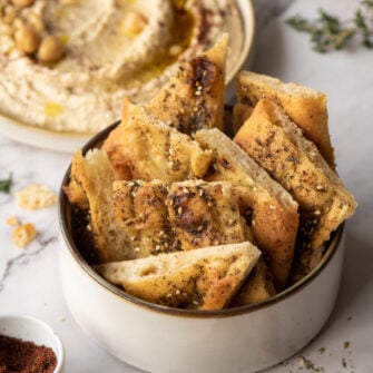 Pinsa facile allo zaatar