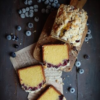 pound cake ai mirtilli