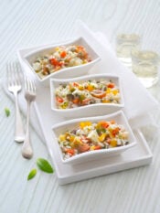 Insalata di riso con uova sode