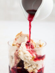 Gelato al cheesecake affogato all'amarena - NP