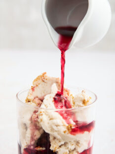 Gelato al cheesecake affogato all'amarena - NP