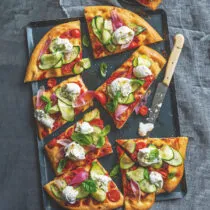 Focaccia ortolana alla bufala