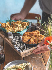 Fritto di coniglio ed erbe