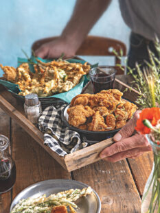 Fritto di coniglio ed erbe