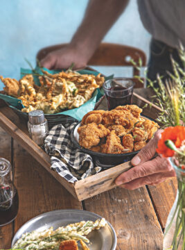 Fritto di coniglio ed erbe