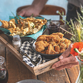 Fritto di coniglio ed erbe