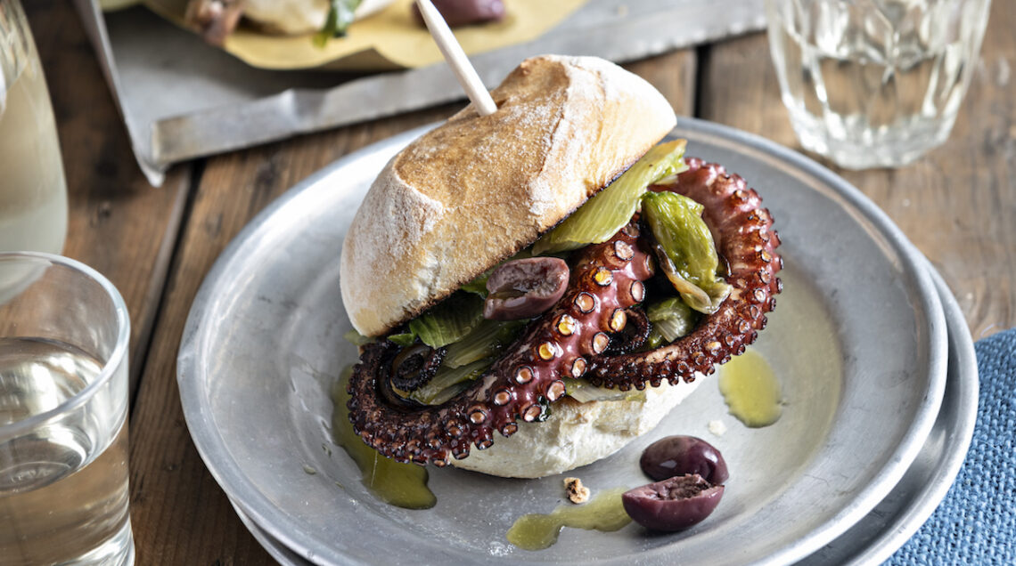 Panino con il polpo