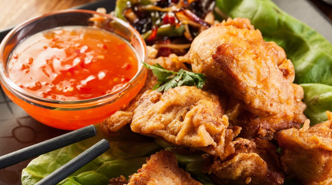 AGRODOLCE Fried chicken pieces in batter