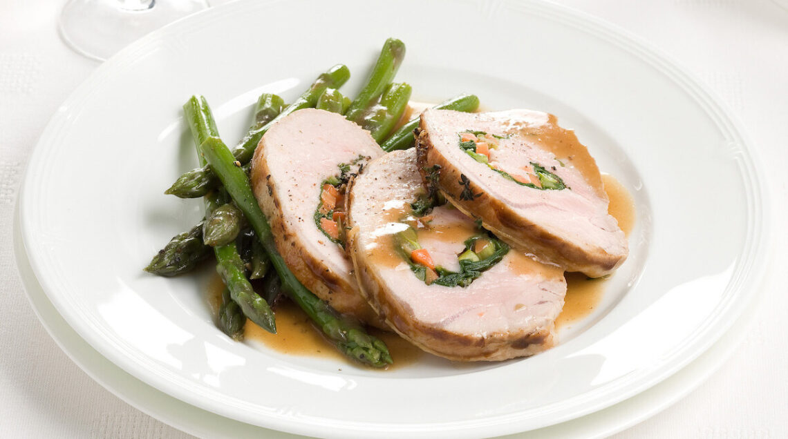 lonza con asparagi