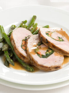lonza con asparagi