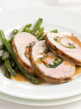 lonza con asparagi