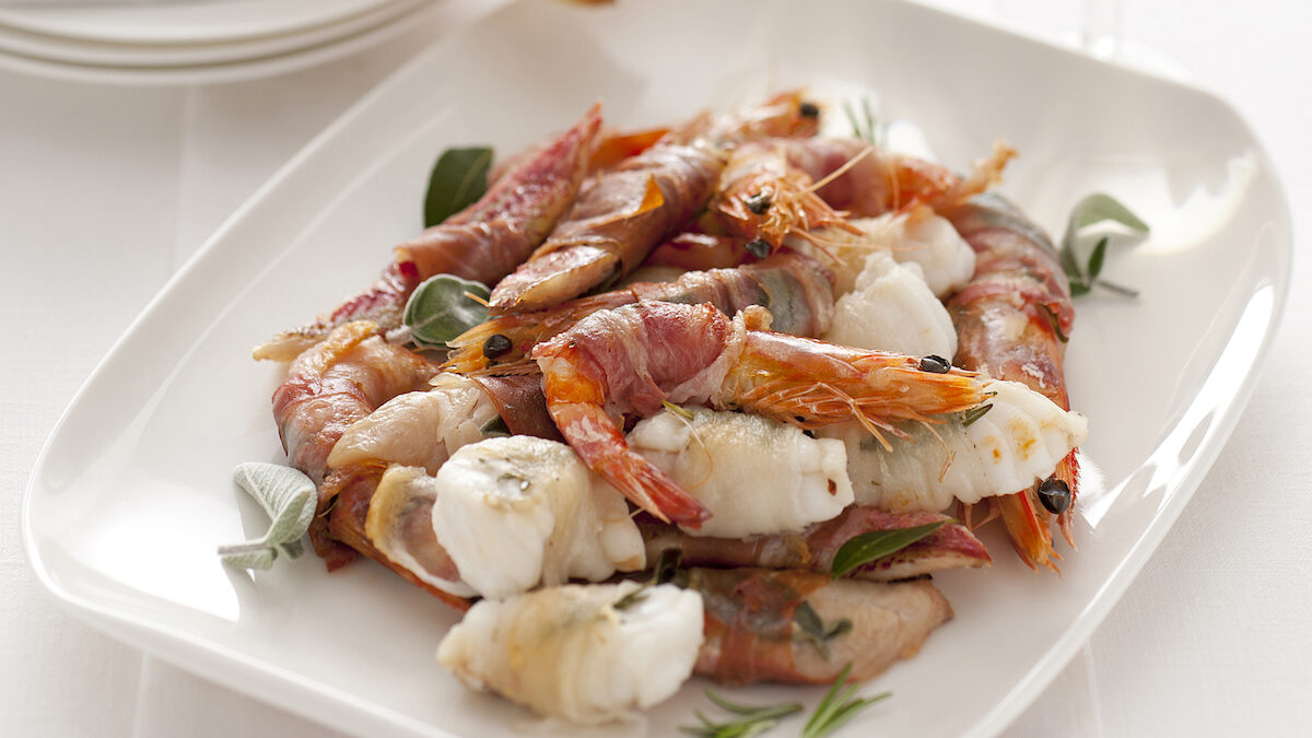 Saltimbocca di mare grigliati
