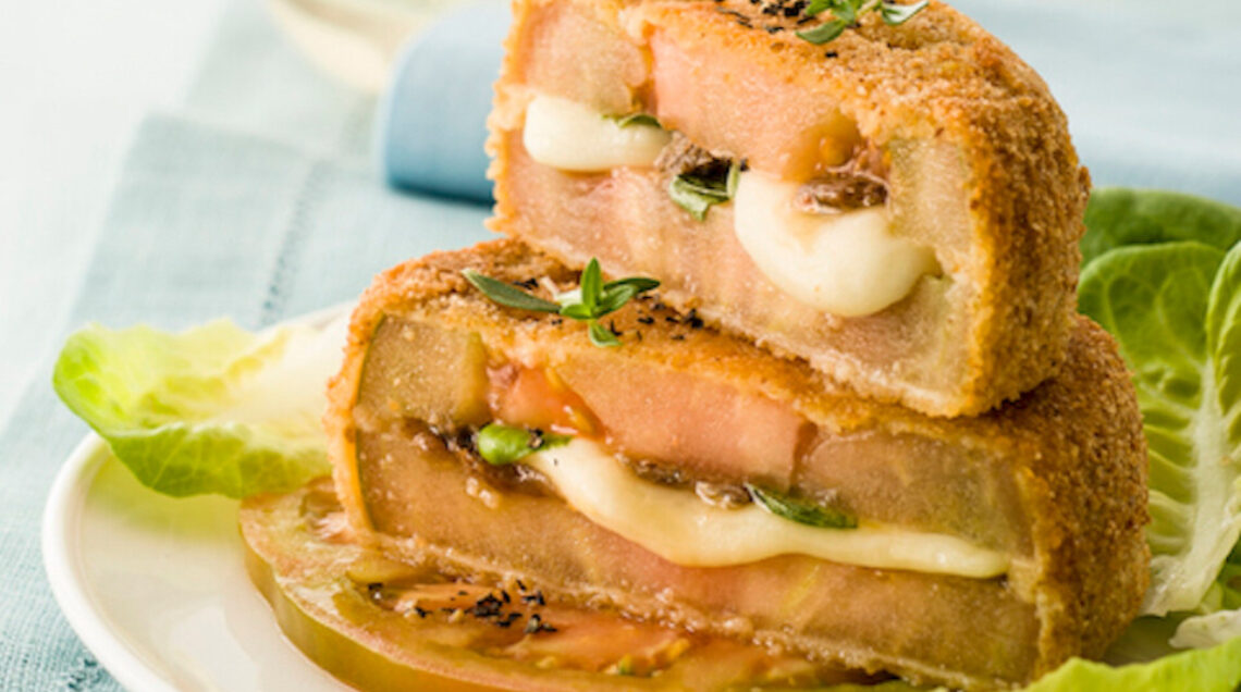 Sandwich fritti con mozzarella e acciuga