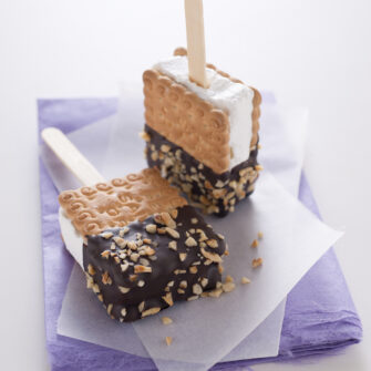 Biscotto gelato sullo stecco
