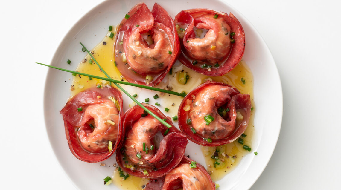 Tortelli di bresaola alla crescenza