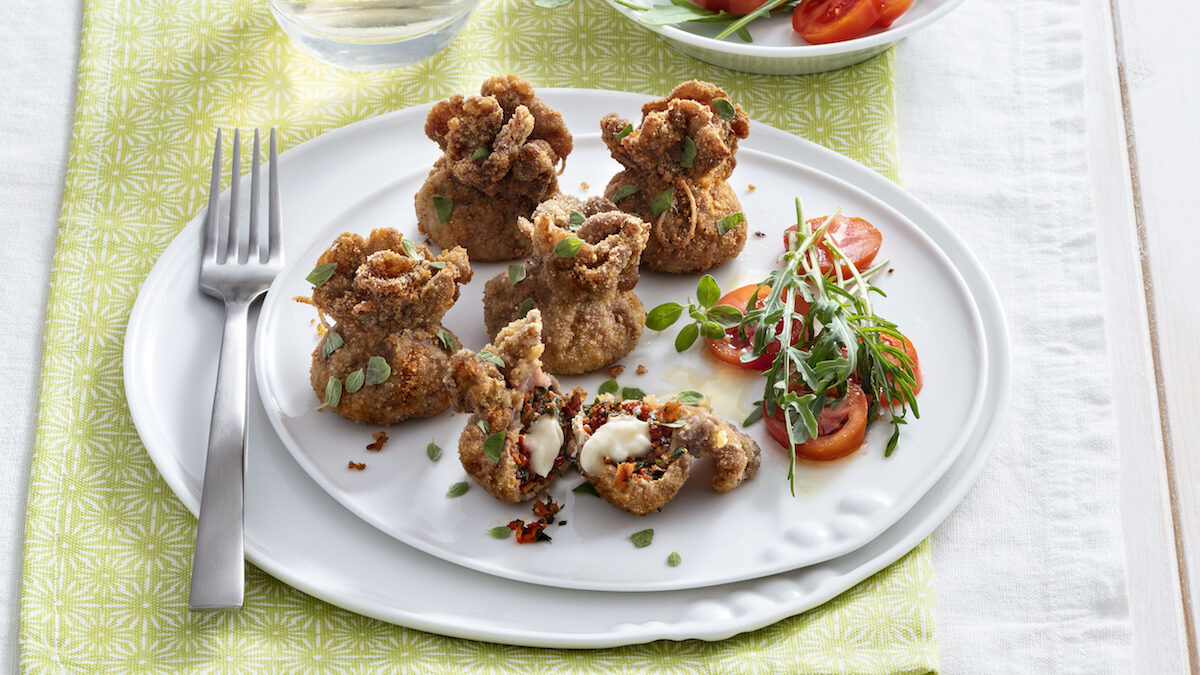 Fagottini alle erbe con mozzarella