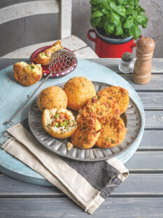 Frittelle di tagliolini e palle di riso