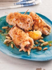 Involtini di pesce spada al limone e pecorino