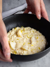 Risotto al baccalà mantecato