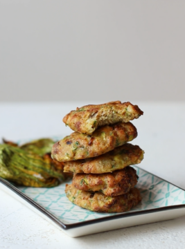 frittelle e fiori di zucca