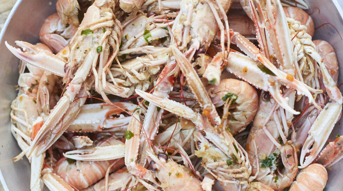 Suggerimento per cucinare gli scampi in padella