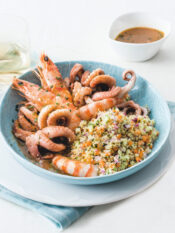 Cous cous di mare e verdurine croccanti