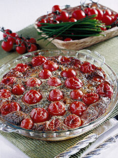 clafoutis di pomodorini