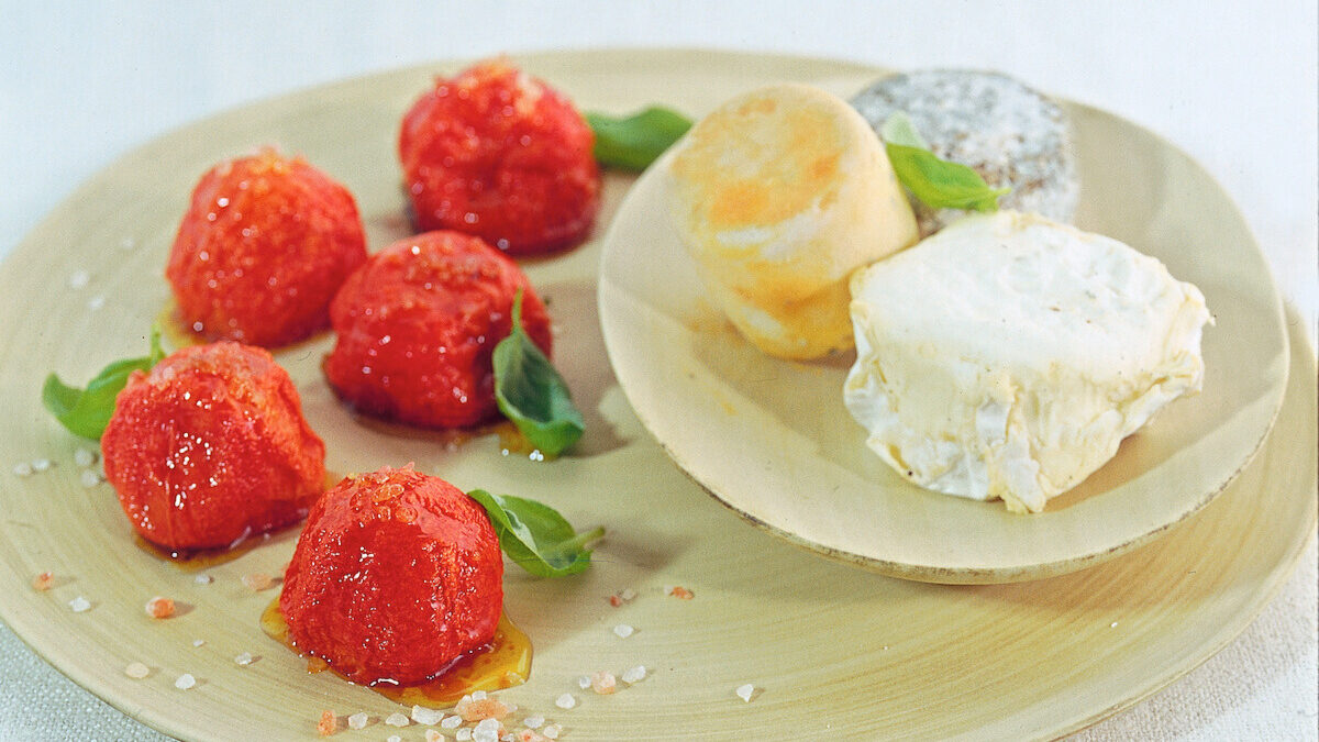Pomodori caramellati al sale rosa