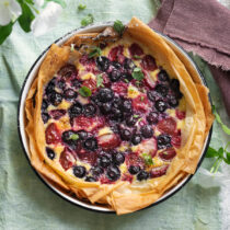 Tarte con clafoutis di frutta mista - NP