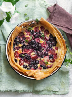 Tarte con clafoutis di frutta mista - NP