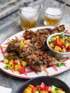 cucinare gli spiedini di carne