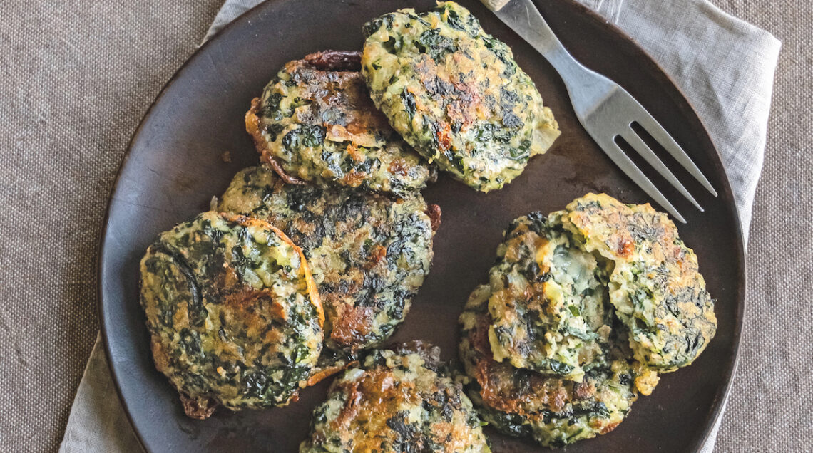 Frittelle di spinaci e Graukäse