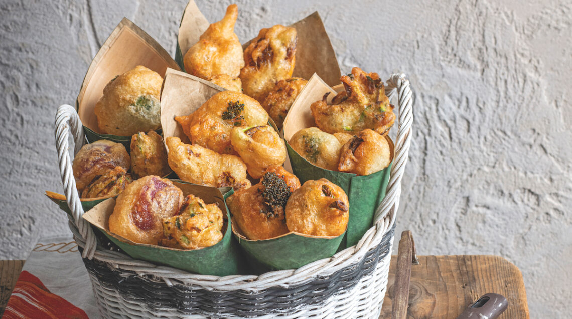 Pasta cresciuta con verdure