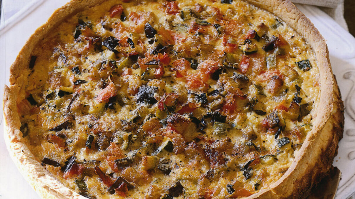 Crostata alla ratatouille con paprica dolce