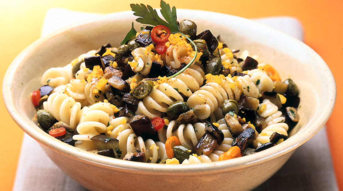 Fusilli piccanti con le melanzane
