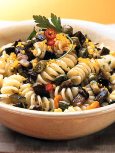 Fusilli piccanti con le melanzane