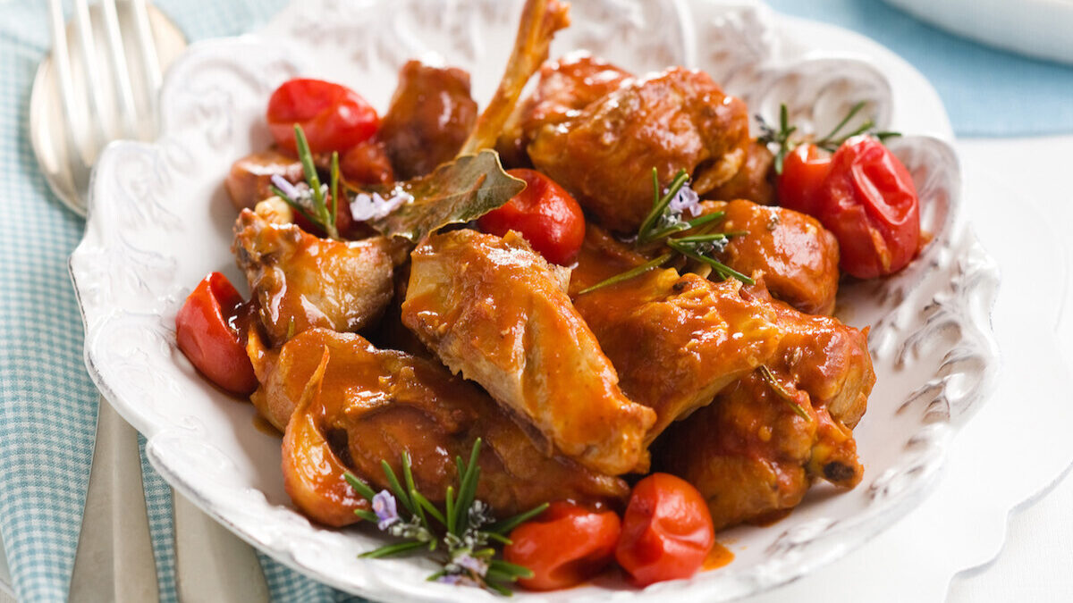 Stufato di agnello ai pomodorini