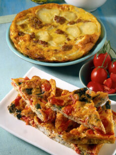 Tortino di patate e salsiccia