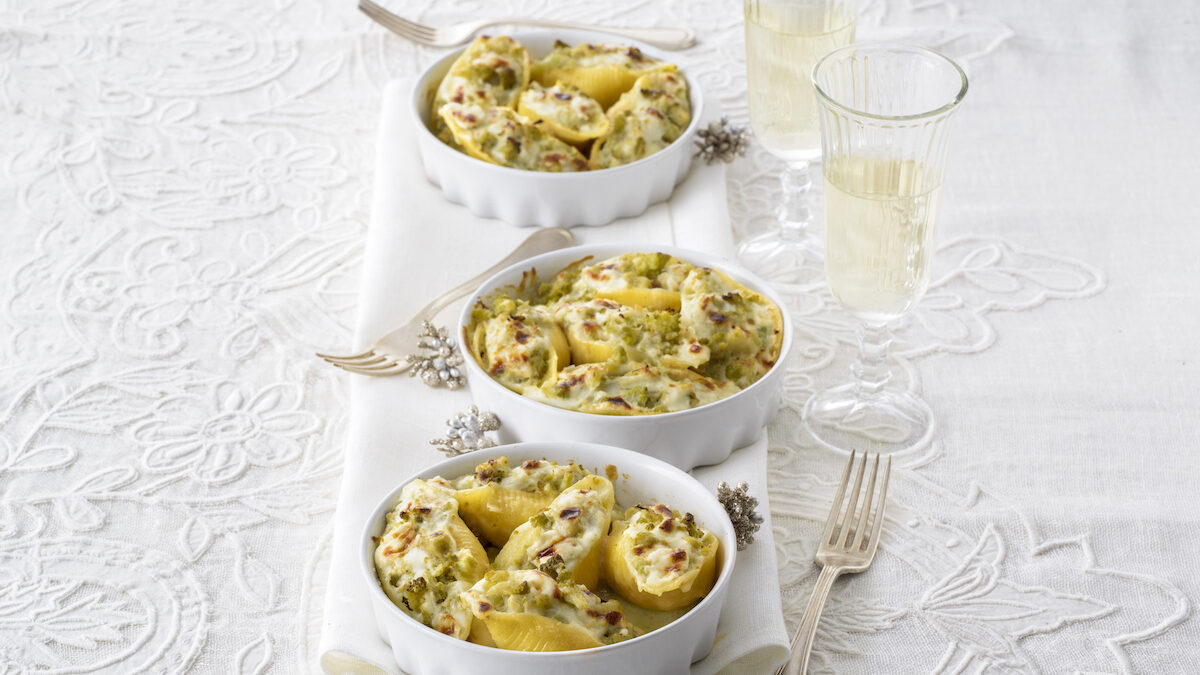 Conchiglioni ai broccoli e ricotta