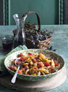 Patate cotte con i peperoni