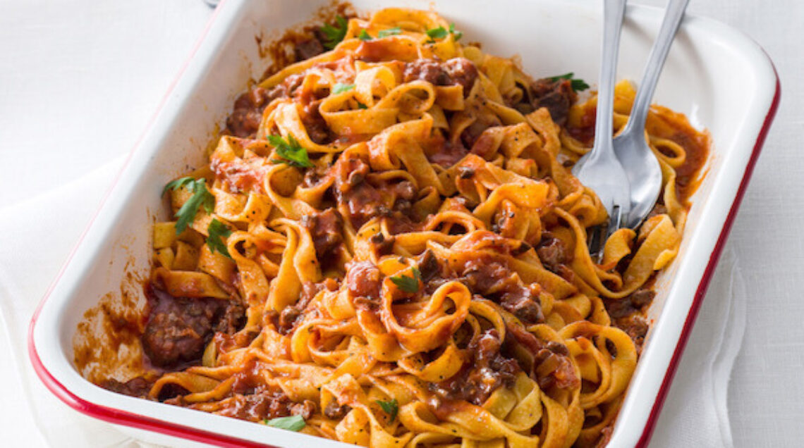 Ragù alla Cavour con le tagliatelle