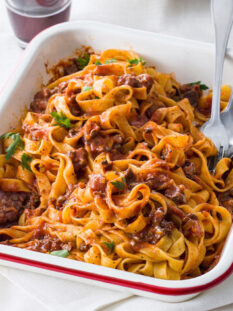 Ragù alla Cavour con le tagliatelle
