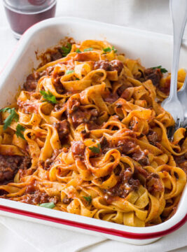 Ragù alla Cavour con le tagliatelle